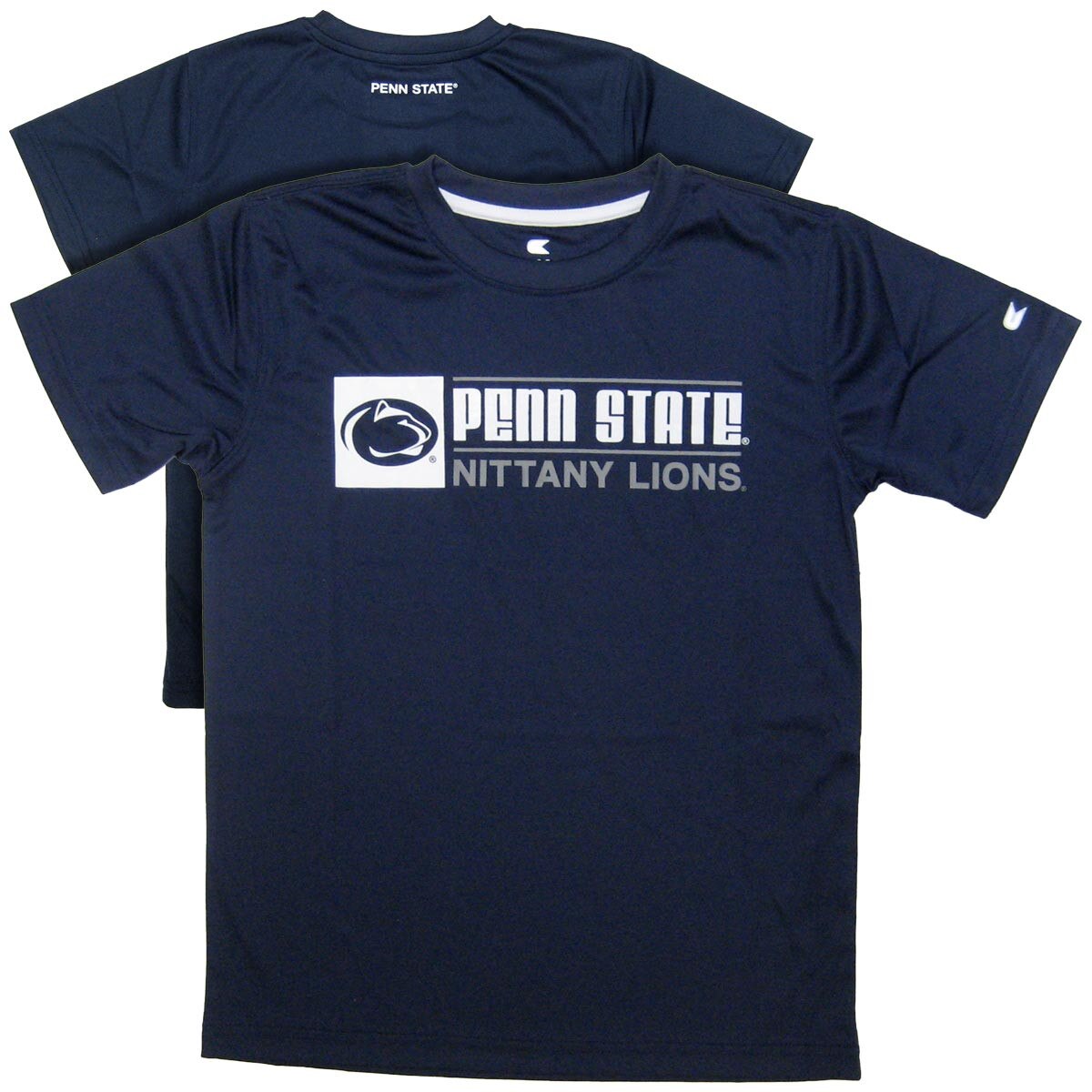 navy youth performance Penn State Nittany Lions t-shirt front & back